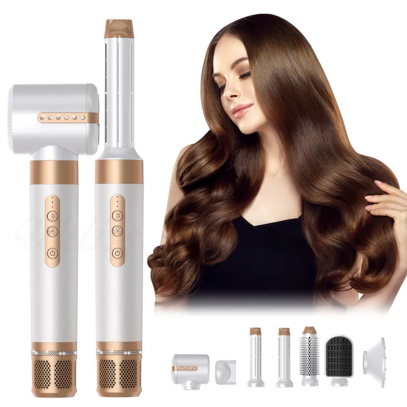 7-in-1 Hot Air Comb & Automatic Curling Wand