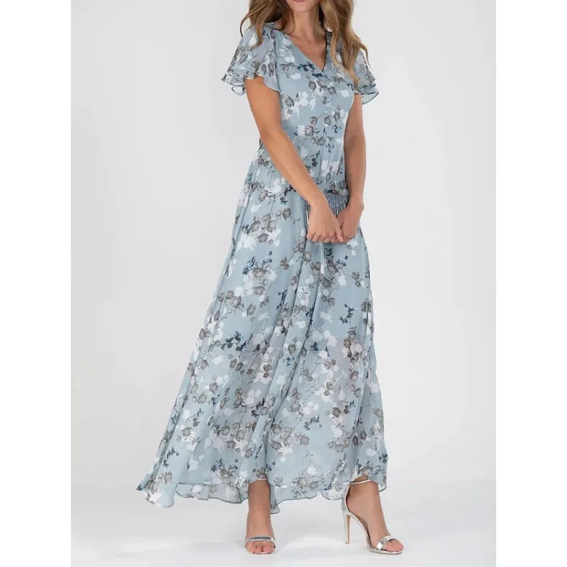 Women's Printed Waist-Tuck Dress