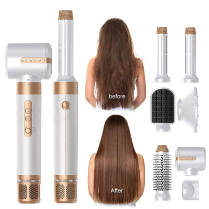 7-in-1 Hot Air Comb & Automatic Curling Wand